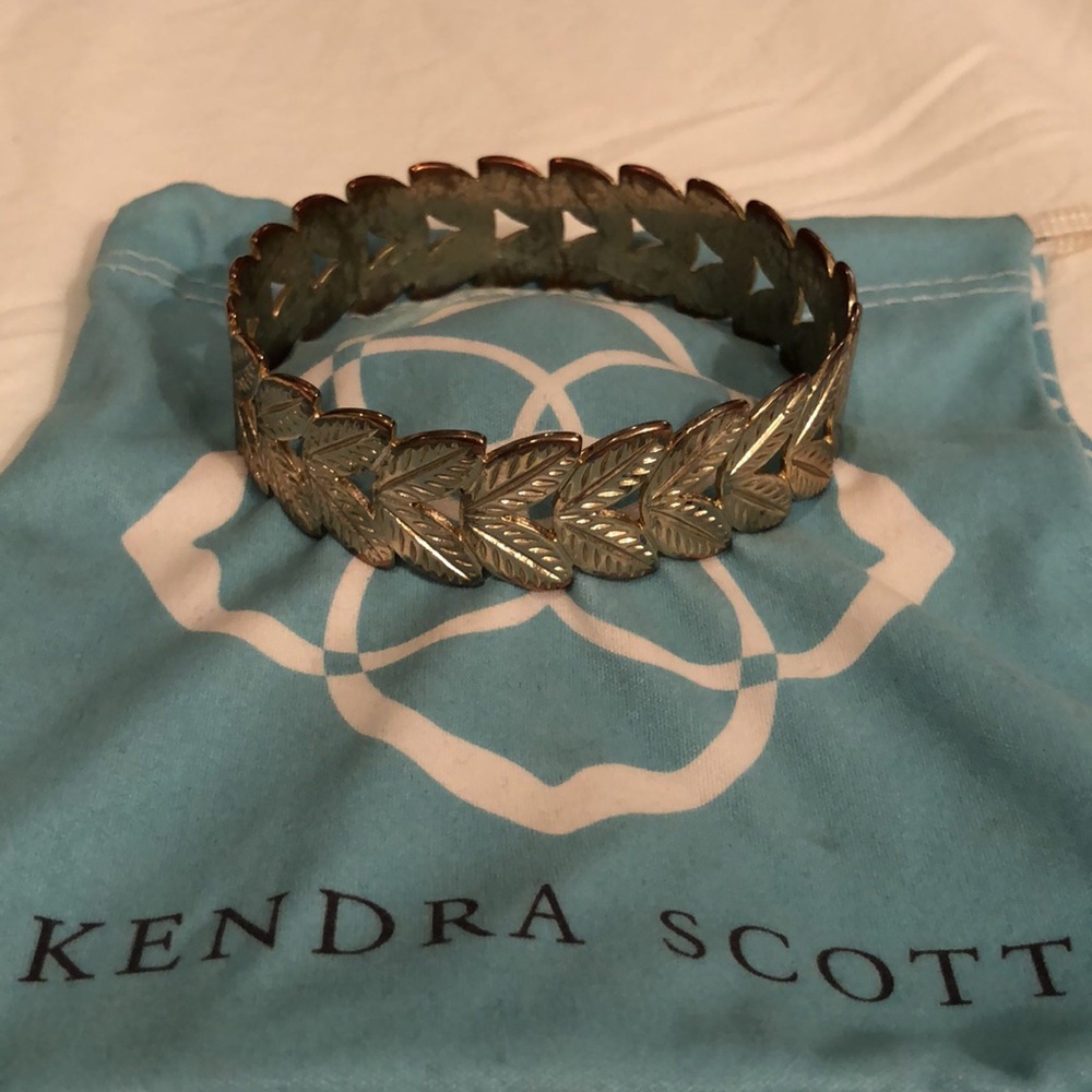 Kendra Scott Leaf Bangle Bracelet - image 1